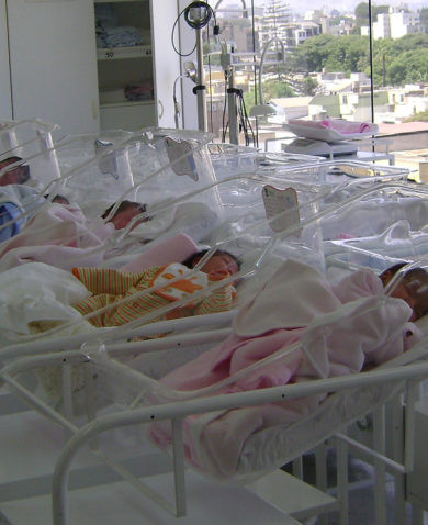 Babies in a hospital