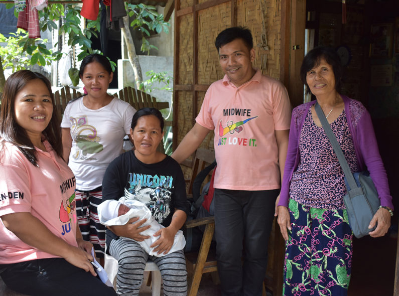 Jacinto and Marie Rose with a patient and their family