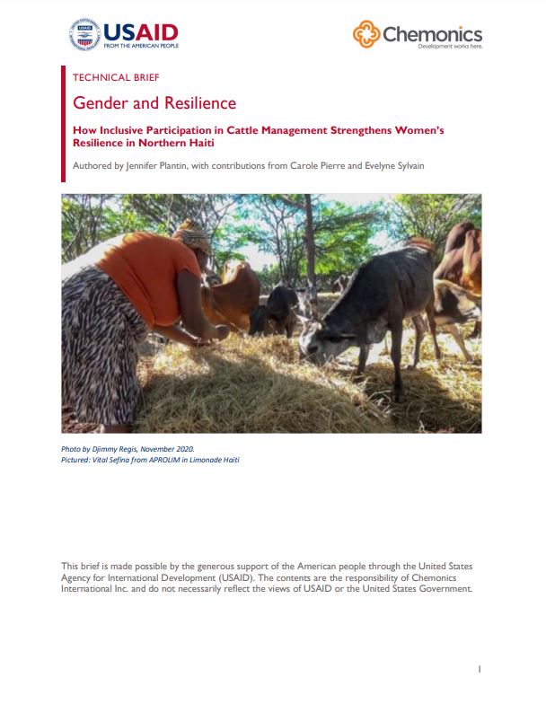 How Inclusive Participation in Cattle Management Strengthens Women’s Resilience in Northern Haiti thumbnail