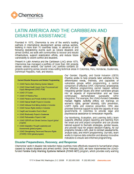 Image of Latin American and the Caribbean and Disaster Assistance document